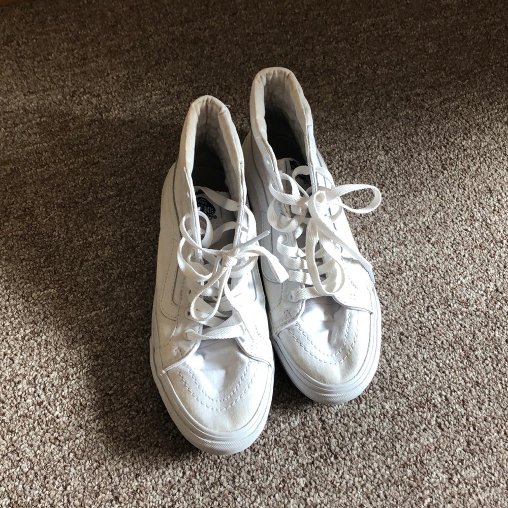 White high top vans